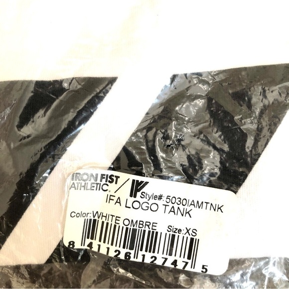 NWT Iron Fist Athletic White to Brown Ombré Men’s Tank Top XS - Picture 9 of 9